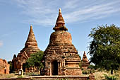 Bagan Myanmar. Minor temples near the Payathonzu. 